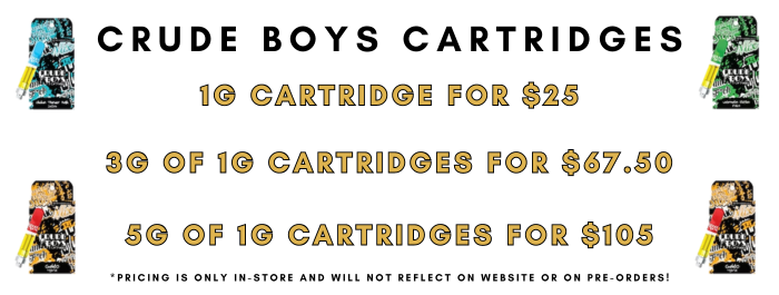 Crude Boys Cartridge Price Profile