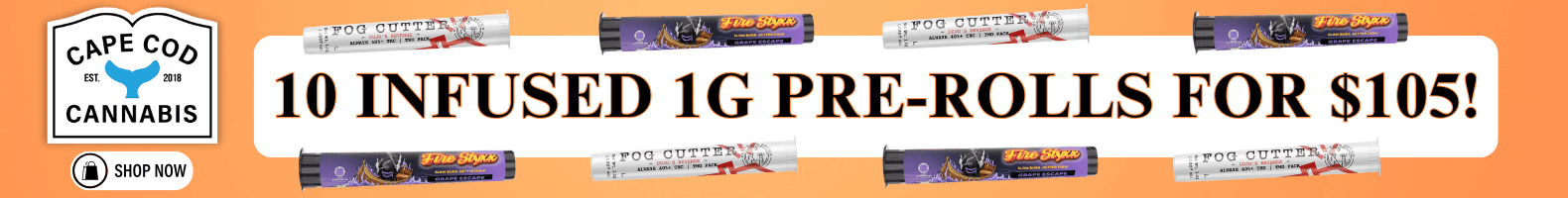 Shop Infused Pre-Rolls Bundle and save at Cape Cod Cannabis in Wellfleet!