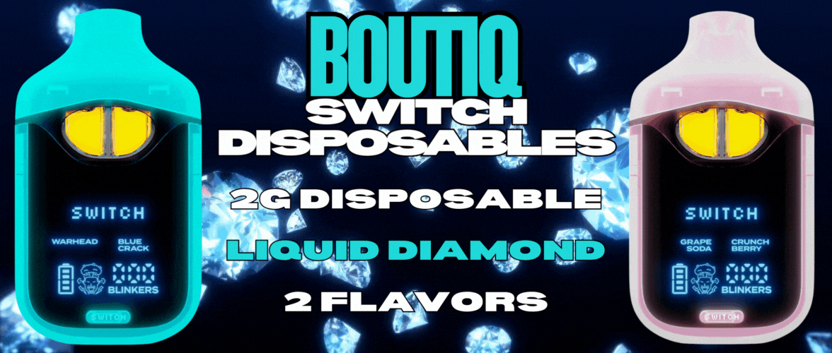 Shop Boutiq Switch 2g Disposables with 2 flavors at Cape Cod Cannabis in Wellfleet,