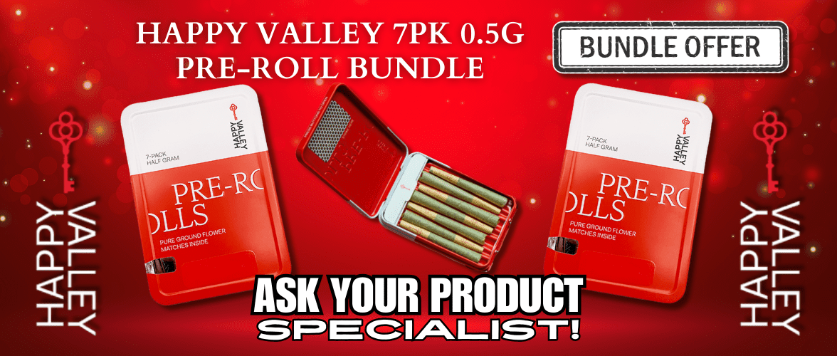 Shop Happy Valley 7pk 0.5g Pre-Roll Bundles at Cape Cod Cannabis in Wellfleet, MA