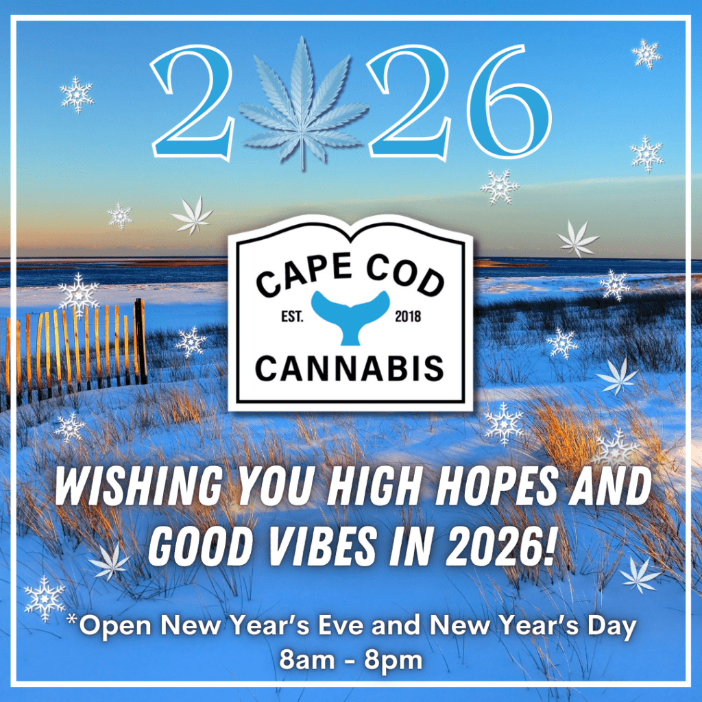 Happy New Year 2026 from Cape Cod Cannabis in Wellfleet, MA