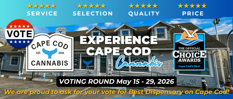 Choice Awards 2026 voting begins on May 15th - 29th and we are proud to ask for your vote for Best Dispensary on Cape Cod - Cape Cod Cannabis in Wellfleet, MA