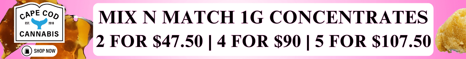 Shop Mix & Match Concentrates Bundle and save at Cape Cod Cannabis in Wellfleet!